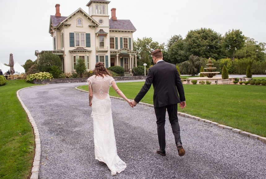 Walking down the driveway, A Guy + A Girl Photography